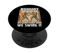 Buhurt I fanatici del Rinascimento della scherma con la PopSockets PopGrip Adesivo