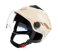 Buhygn Casco Di Sicurezza Scooter, Attrezzatura Per Il Casco, Con Design A Doppia Visiera, Adattamento Regolabile E Confortevole, Nero, Per Adulti, Moglie, Marito, Uomo, Amici, Famili