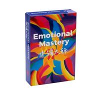 Buhygn Emotional Mastery Tarocchi, mazzo di tarocchi, predizione della, oracolo divinazione del destino, design con simbolismo mistico, portatile, 78 carte, per guida spirituale, festa
