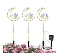 Buhygn Lampade A Per Esterno Impermeabile Con Luna E Stelle Inserimento Nel