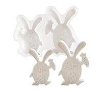 Buhygn Stampo In Silicone A Forma Di Coniglietto,Stampo In Silicone Antiaderente Per Dolci Pasquali,Figure di Coniglio per la Festa - Per Casa Ufficio Scuola Appartamento Tavolo Party Festivi e