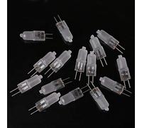 BUIDI Lampadina alogena G4 Tipo JC Lampada Opaca 12V 10W Bianco Caldo Lampada alogena G4 Bianco Caldo