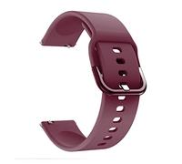 BUIEX Cinghia di guardia silicone compatibile con Gar-min Venu/Garminmove 3 Luxe Style/Vivoactive 3 Band Smart Watch Bracciale Sport Wristband Correa (Color : Red wine, Size : 20mm)