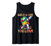 Build A Life You Love Funny Bricks Master Builder Dabbing Canotta