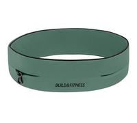 Build & Fitness Running Belt, Flip Waist Belt, Key Clip, Running Phone Holder, Running Pouch for Men and Women, Fits All iPhone's, Samsung's (Khaki, L)