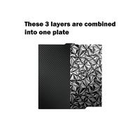 Build Plate PET PEO for Centauri 260x271mm,3D Printer Double Sided Textured and Smooth Platform Surface Sheet Bed