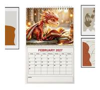 Build Steady Reading Routine: Placed on your desk or wall, the Dragon Cal