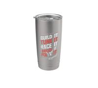 Build Tune Race Break Fix It Repeat - Avvitatore per moto Bicchiere termico in acciaio inox doppia parete