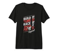 Build Tune Race Break Fix It Repeat - Avvitatore per Moto Maglietta Premium