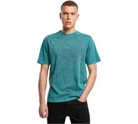 Build Your Brand Acid Washed Tee T-Shirt, Nero, 3XL Uomo