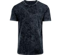 Build Your Brand Acid Washed Tee, T-Shirt Uomo, DarkGrey White, M