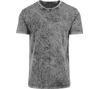 Build Your Brand Acid Washed Tee, T-Shirt Uomo, Grey Black, XXL
