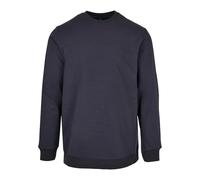 Build Your Brand Basic Crewneck Maglia di Tuta, Blu Navy, M Uomo