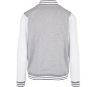 Build Your Brand Basic Giacca College - Contrasto Colore Maniche Button Up Jacke