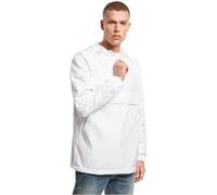 Build Your Brand Basic Pull Over Jacket Giacca a Vento, Bianco, L Uomo