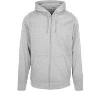 Build Your Brand Basic Zip Hoodie BB008 - Tessuto spazzolato della manica