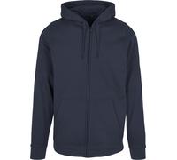 Build Your Brand Basic Zip Hoodie BB008 - Tessuto spazzolato della manica