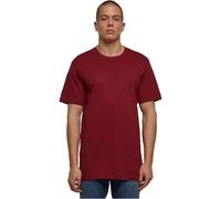 Build Your Brand Bb010-basic Round Neck T-Shirt, T-Shirt Uomo, Burgundy, 4XL