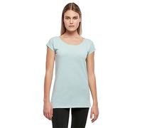 Build Your Brand Bb013-ladies Wide Neck Tee, T-Shirt Donna, Blu Oceano, S