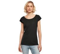 Build Your Brand T-Shirt da Donna con Collo Largo, Nero