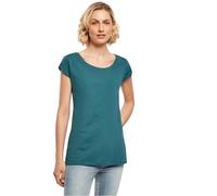 Build Your Brand T-Shirt da Donna con Collo Largo, Foglia di tè, XL