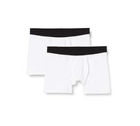 Build Your Brand Boxer da Uomo, Confezione da 2, Bianco, M