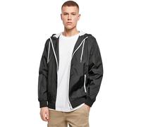 Build Your Brand By016-windrunner, Giacca Uomo, Nero/Bianco, 5XL