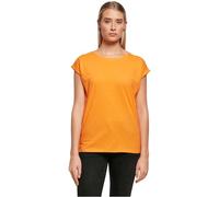 Build Your Brand Ladies Extended Shoulder Tee Maglietta, Arancio Paradiso, 3XL Donna