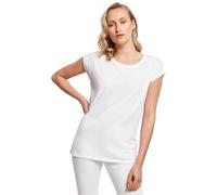 Build Your Brand By021-ladies Extended Shoulder Tee, Maglietta Donna, Bianco, 3XL