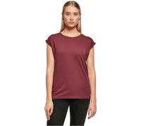 Build Your Brand By021-ladies Extended Shoulder Tee, Maglietta Donna, Cherry, 3XL