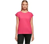Build Your Brand Ladies Extended Shoulder Tee Maglietta, Hibiskus Pink, 5XL Donna