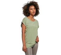 Build Your Brand By021-ladies Extended Shoulder Tee, Maglietta Donna, Salvia Morbida, XL