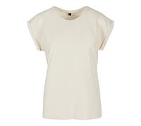 Build Your Brand Maglietta da Donna Extended Shoulder Tee T-Shirt, Sabbia, M