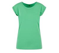 Build Your Brand By021-ladies Extended Shoulder Tee, Maglietta Donna, Verde Fresh Green, 4XL
