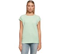 Build Your Brand Ladies Extended Shoulder Tee Maglietta, Verde Menta, 5XL Donna