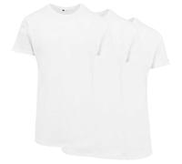 Build Your Brand Shaped Long Tee 3-Pack T-Shirt, Bianco (Wht/Wht/Wht 01205), Small Uomo