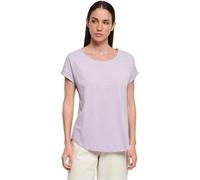 Build Your Brand Ladies Long Slub Tee, Maglietta da Donna a Maniche Corte, in Cotone, Disponibile in Diversi Colori, Taglie XS-5XL, Lilla, M