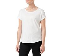 Build Your Brand By036-ladies Long Slub Tee T-Shirt, White, M Donna