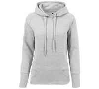Build Your Brand By043-ladies Cuff Pockets Hoody, Felpa con Cappuccio Donna, Grigio, L