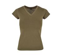Build Your Brand By062-ladies Basic Tee, T-Shirt Donna, Oliva Primaverile, 5XL