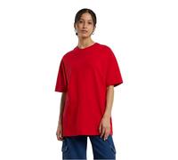 Build your Brand By149-ladies Oversized Boyfriend Tee T-Shirt, Rosso City, S Donna