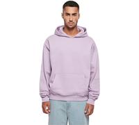 Build Your Brand Felpa con Cappuccio in Cotone Ultra Pesante, Lilla, S Uomo