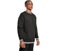 Build Your Brand College Sweat Crew Maglione, Nero/Bianco, XXXXXL Uomo