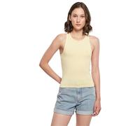 Build your Brand Donna Racer Back Top Canottiera, Giallo Chiaro, S