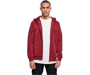 Build Your Brand Felpa con Cappuccio da Uomo, con Zip, Colore Bordeaux