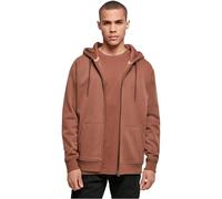 Build Your Brand Felpa con Cappuccio Heavy Zip, Corteccia, XL Uomo