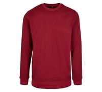 Build Your Brand Girocollo Basic Maglia di Tuta, Bordeaux, S Uomo