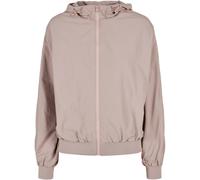 Build your Brand Ladies Crinkle Batwing Jacket Donna Transizione Oversize Nuovo