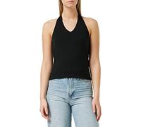 Build Your Brand Ladies Neckholder Shirt T, Nero, S Donna