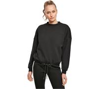 Build Your Brand Ladies Oversize Crewneck - Giacca di Sudore Donna, Black, S - BY058-00007-0051